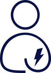 This image displays an Electrify America logo inside of a lightbulb.